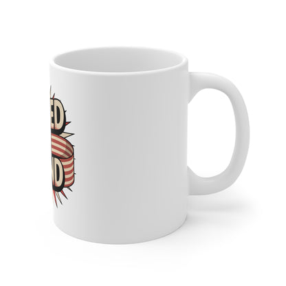 United We Stand Mug — Patriotic American Flag Coffee Cup (11oz)