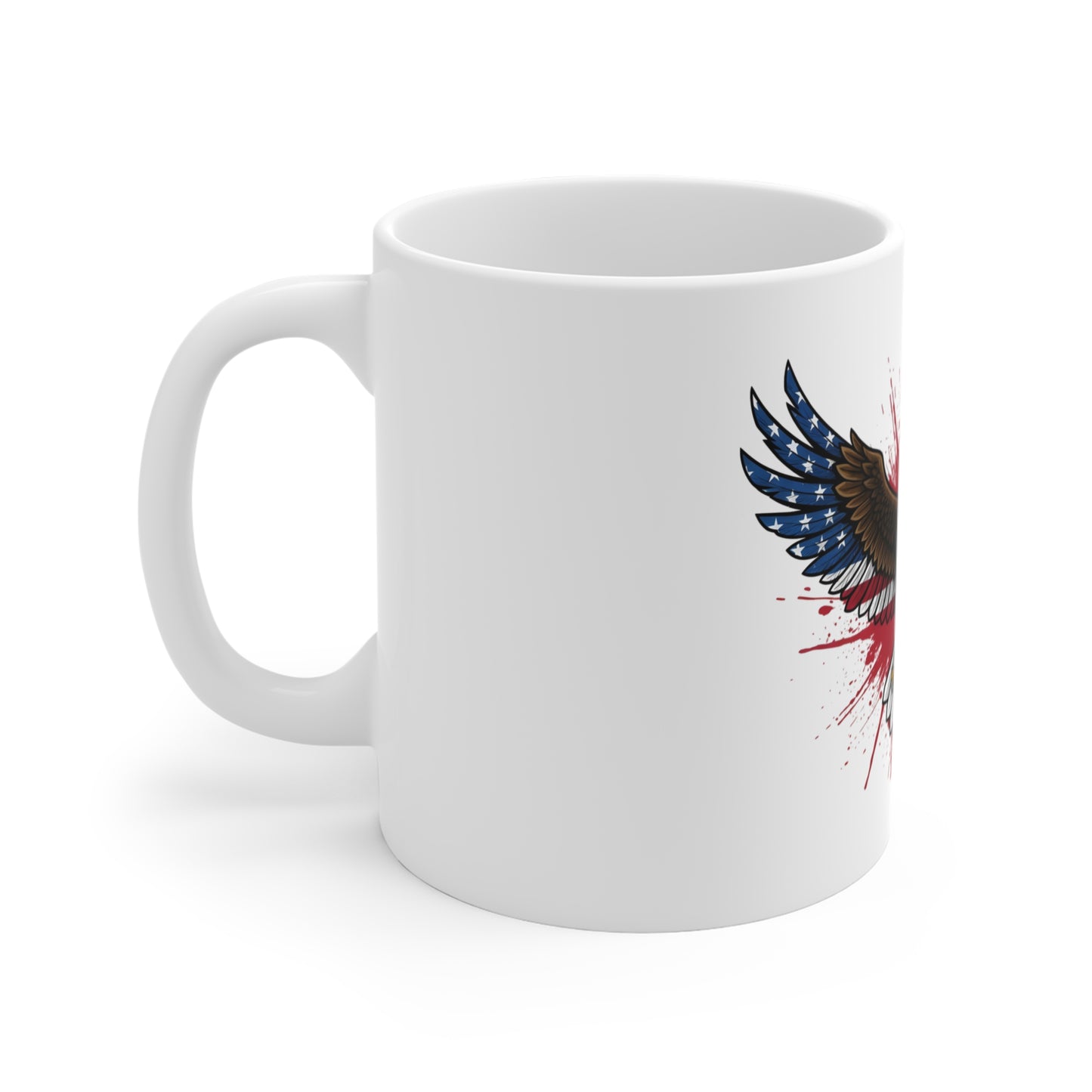 American Eagle Mug — Patriotic Bald Eagle Coffee Cup (11oz)