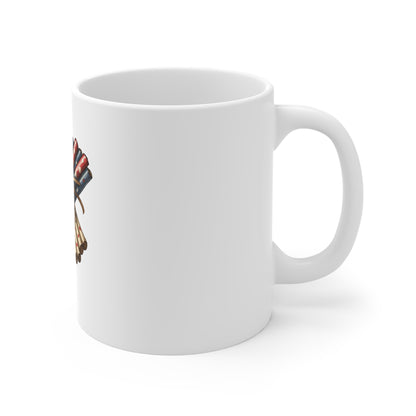 Patriotic Firecracker Bundle Coffee Mug — 11oz Americana Fourth of July Gift
