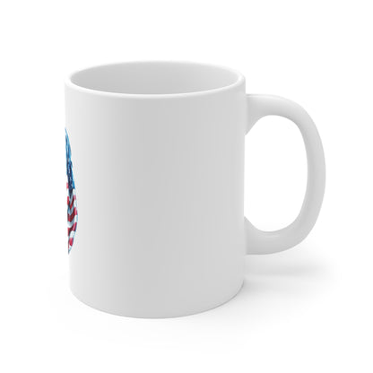 Patriotic Soldier Salute Coffee Mug – American Flag Military Tribute Mug – USA Veteran Honor Cup – Bold Freedom Gift Mug 11oz