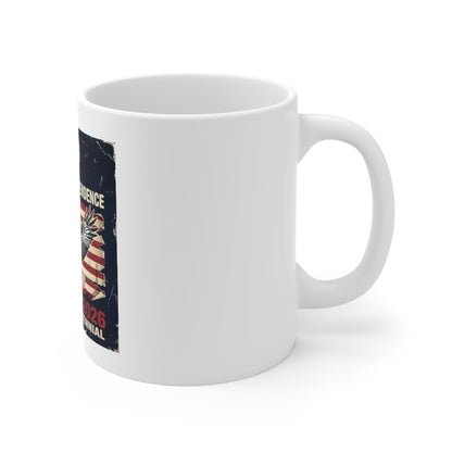 250 Years of American Independence Coffee Mug – July 4th 2026 Semiquincentennial Mug – Vintage USA Flag Eagle Patriotic Cup Mug 11oz