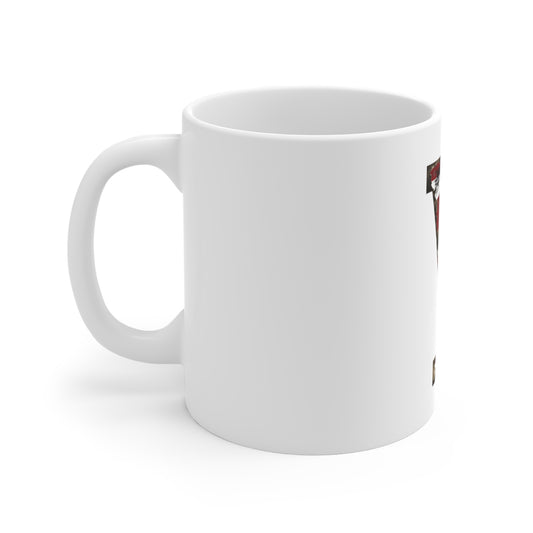Patriotic Letter Y Coffee Mug – American Flag Initial Mug – Distressed USA Monogram Mug – Vintage Americana Alphabet Gift Mug 11oz