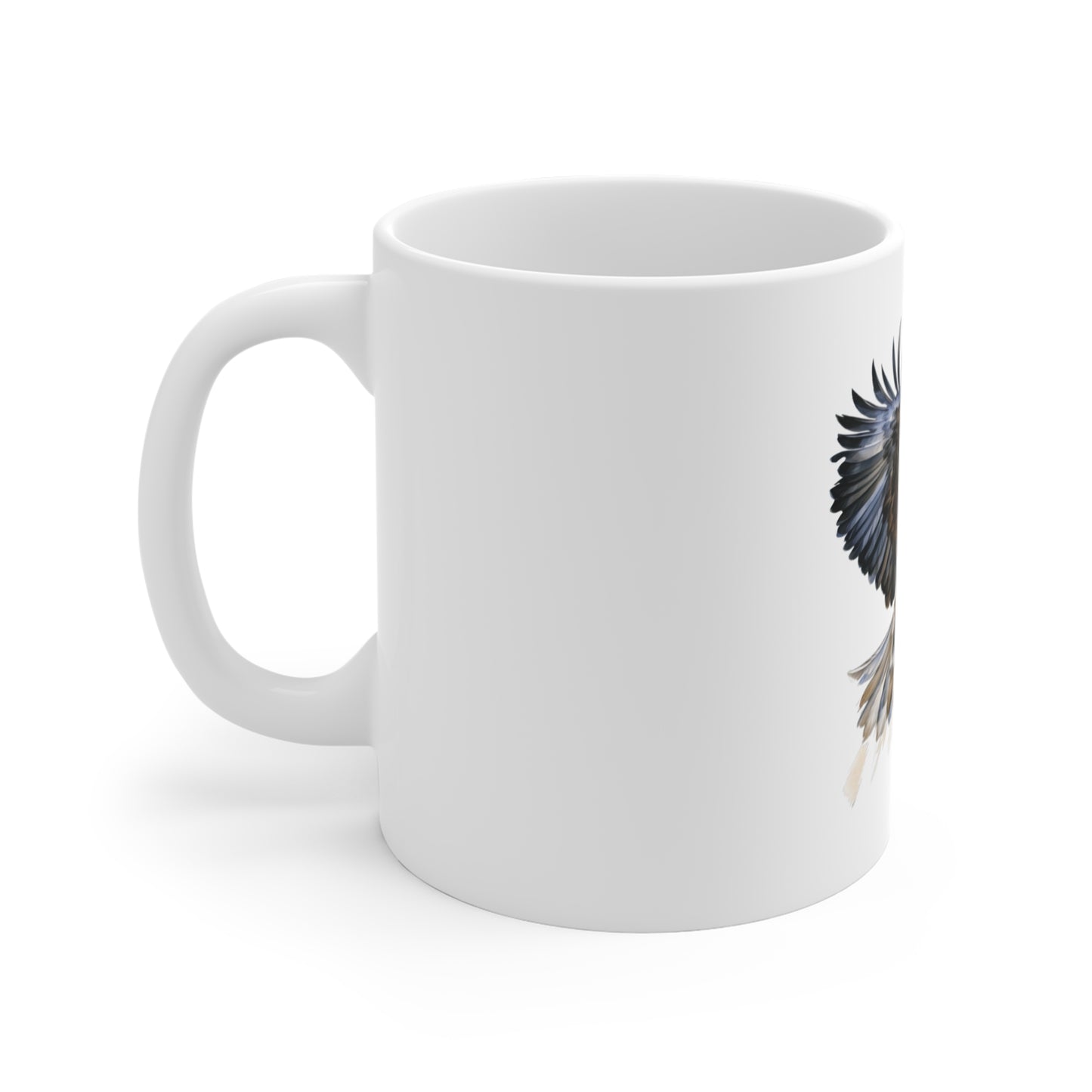 Eagle Flight 11oz Ceramic Mug – Patriotic Bald Eagle Coffee Cup