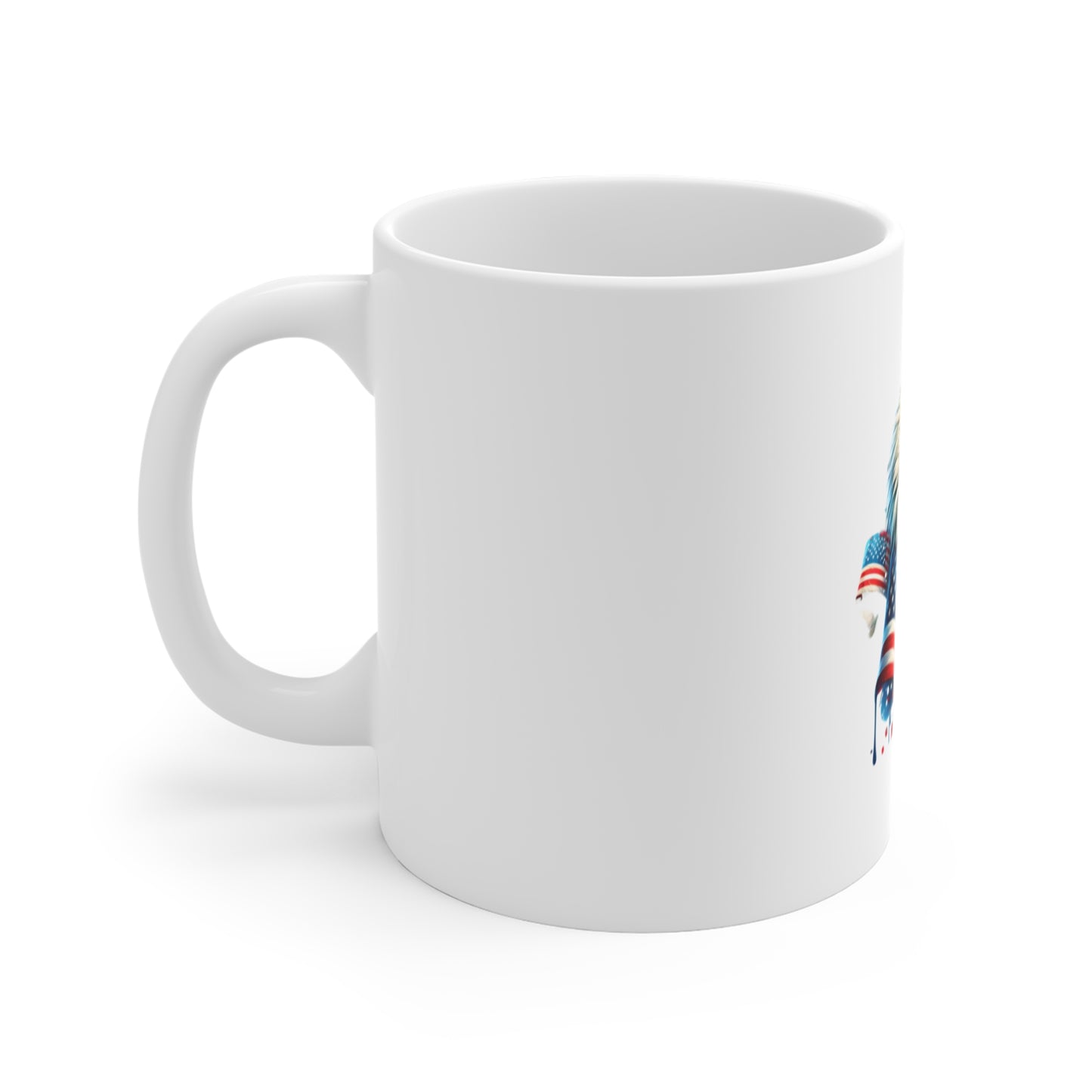 Patriotic Eagle Mug — American Flag 11oz Coffee Cup