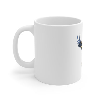 Bald Eagle Coffee Mug — Patriotic Wildlife 11oz Ceramic Mug