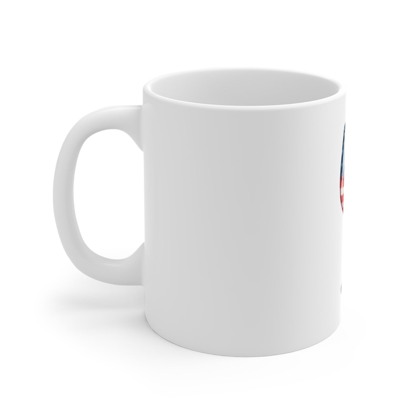 American Flag Wine Glass Mug - Patriotic 11oz Coffee Cup for 4th of July & Gifts