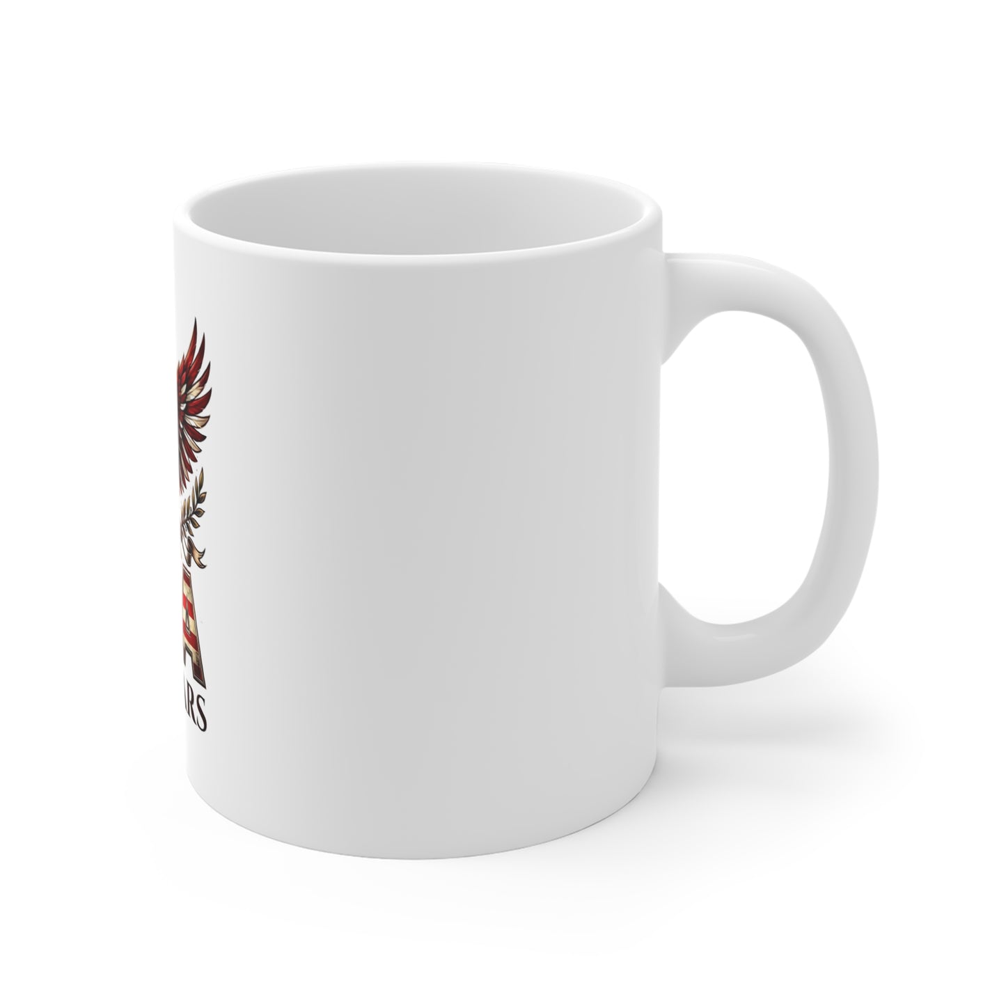 USA 250 Years Eagle Coffee Mug — Patriotic American Flag Drinkware