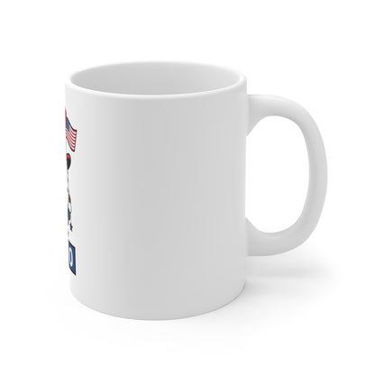 Patriotic Eagle 250 Coffee Mug – USA 250th Anniversary Mug – Uncle Sam Hat Eagle Cup – Bold American Pride Mug 11oz
