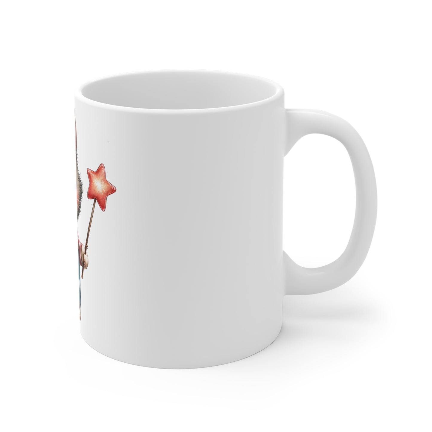 Patriotic Kitten Sparkler Coffee Mug – Cute 4th of July Cat Mug – Red White Blue Star Wand Cat Cup – Adorable Americana Gift Mug Cute Kitty with Magic Wand Mug — Adorable Cat Coffee Cup, Perfect Gift...