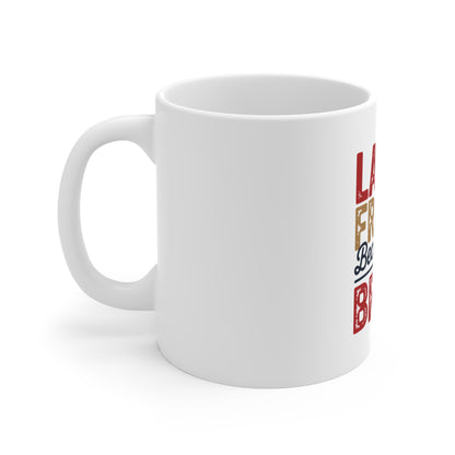 Patriotic Mug - "Land of the Free Because of the Brave" 11oz Veteran Memorial Coffee Cup