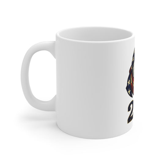 Patriotic Eagle 250 Coffee Mug — American Flag Bandana Bald Eagle 11oz