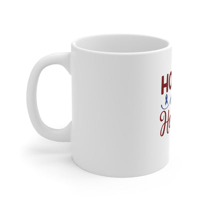 Home of Heroes 11oz Mug — Patriotic Statue of Liberty Tribute Coffee Cup