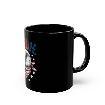 Bruh Eagle American Flag Mug — Patriotic Funny Coffee Cup (11oz/15oz)