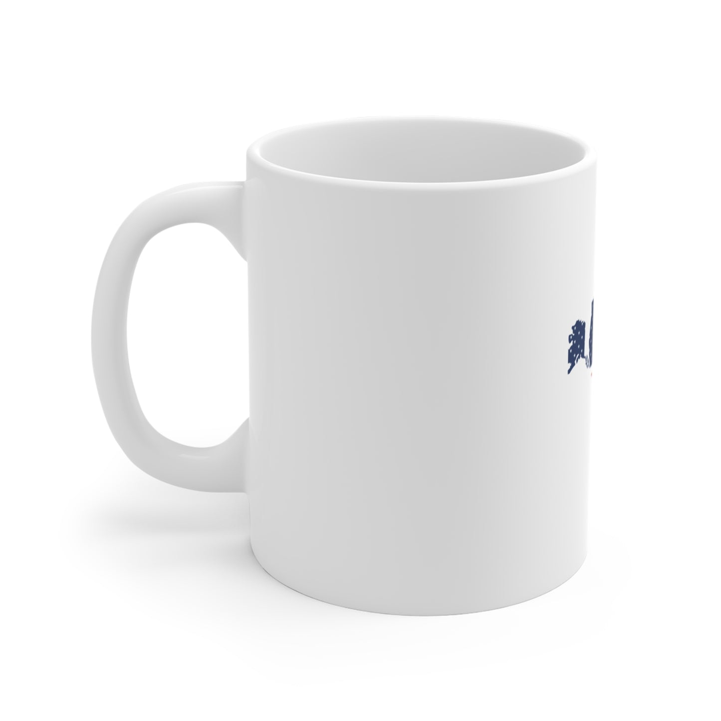 USA Map Flag Coffee Mug – American Flag United States Mug – Patriotic USA Silhouette Cup – Minimalist Americana Gift 11oz Mug
