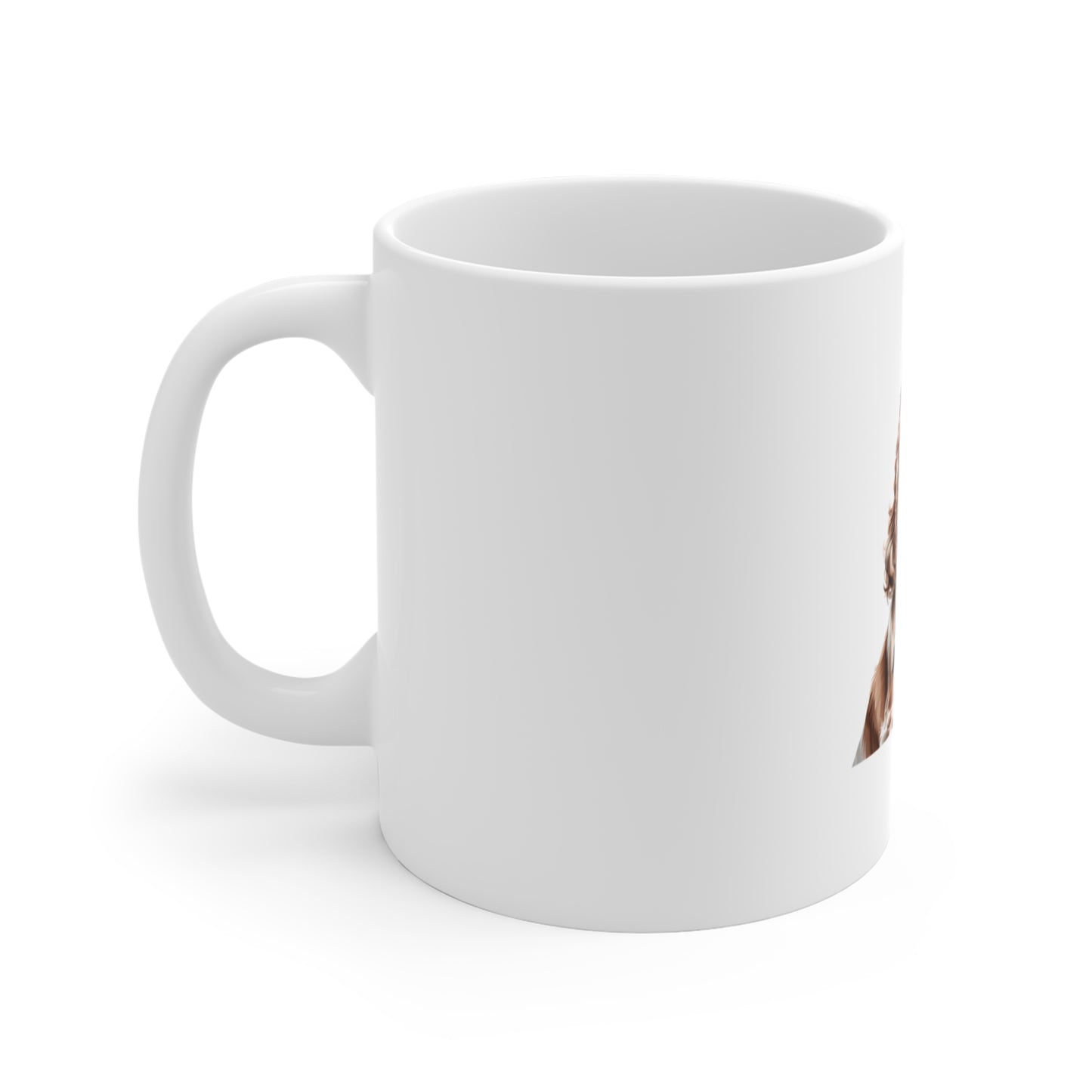 Patriotic Cocker Spaniel Mug — 11oz Dog Coffee Cup with American Flag Bandana