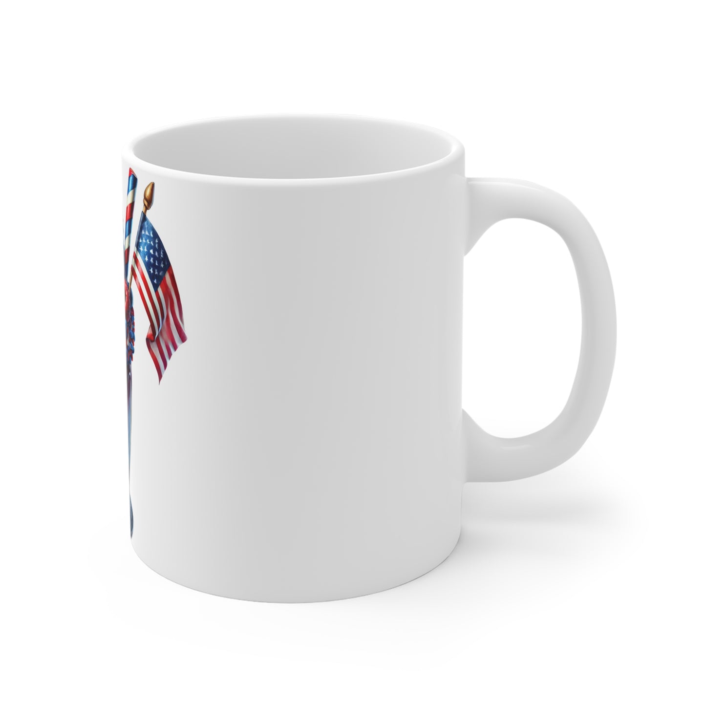 Patriotic Berry Milkshake Coffee Mug – 4th of July Waffle Dessert Mug – Red White Blue Sweet Treat Cup – Americana Ice Cream Mug – Festive Gift Mug Patriotic Red White & Blue Milkshake Mug — 11oz...