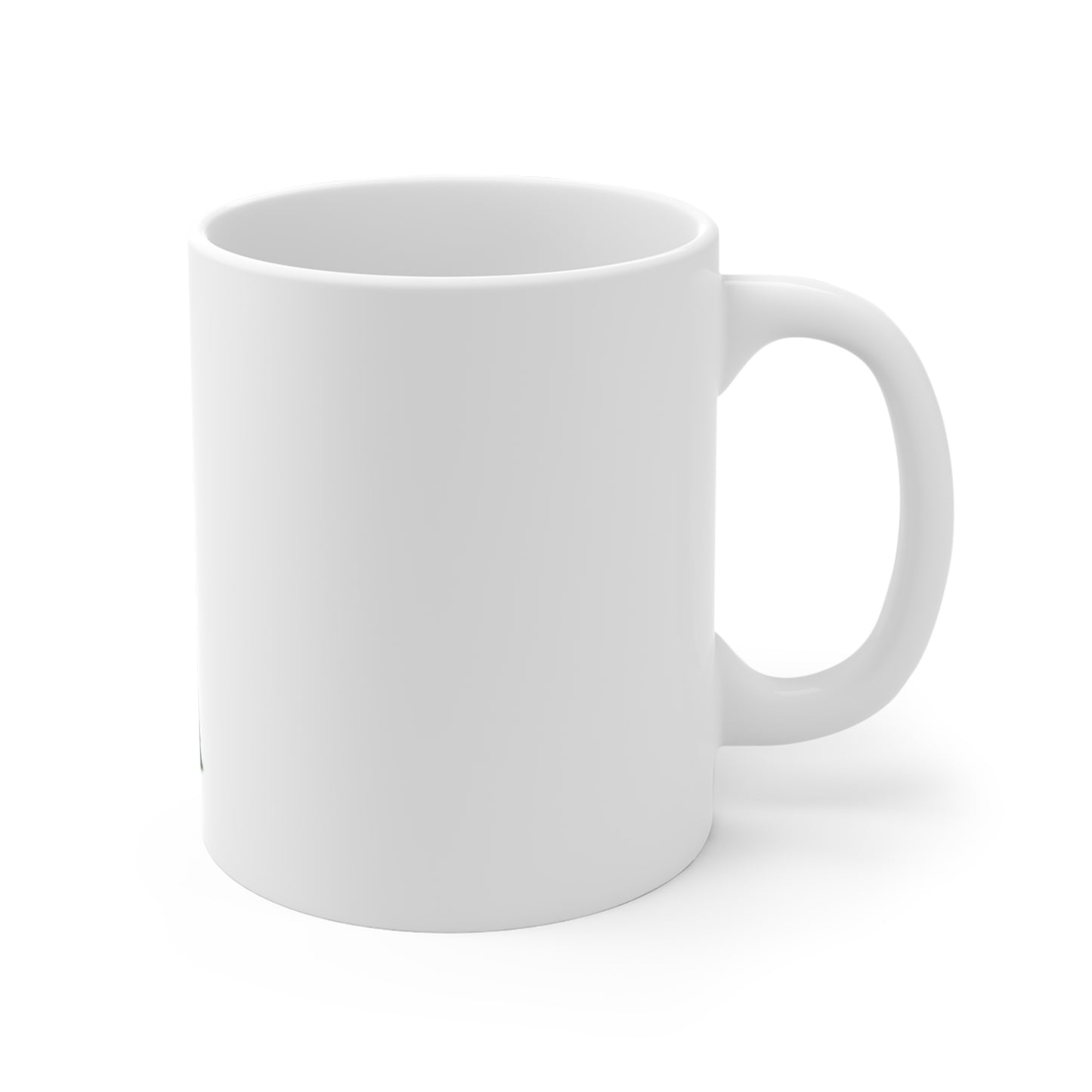 Lighthouse Ceramic Mug — Red Striped Coastal 11oz Coffee Cup