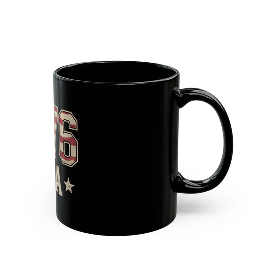 1776 USA Flag Coffee Mug — Patriotic Independence Day Ceramic Mug