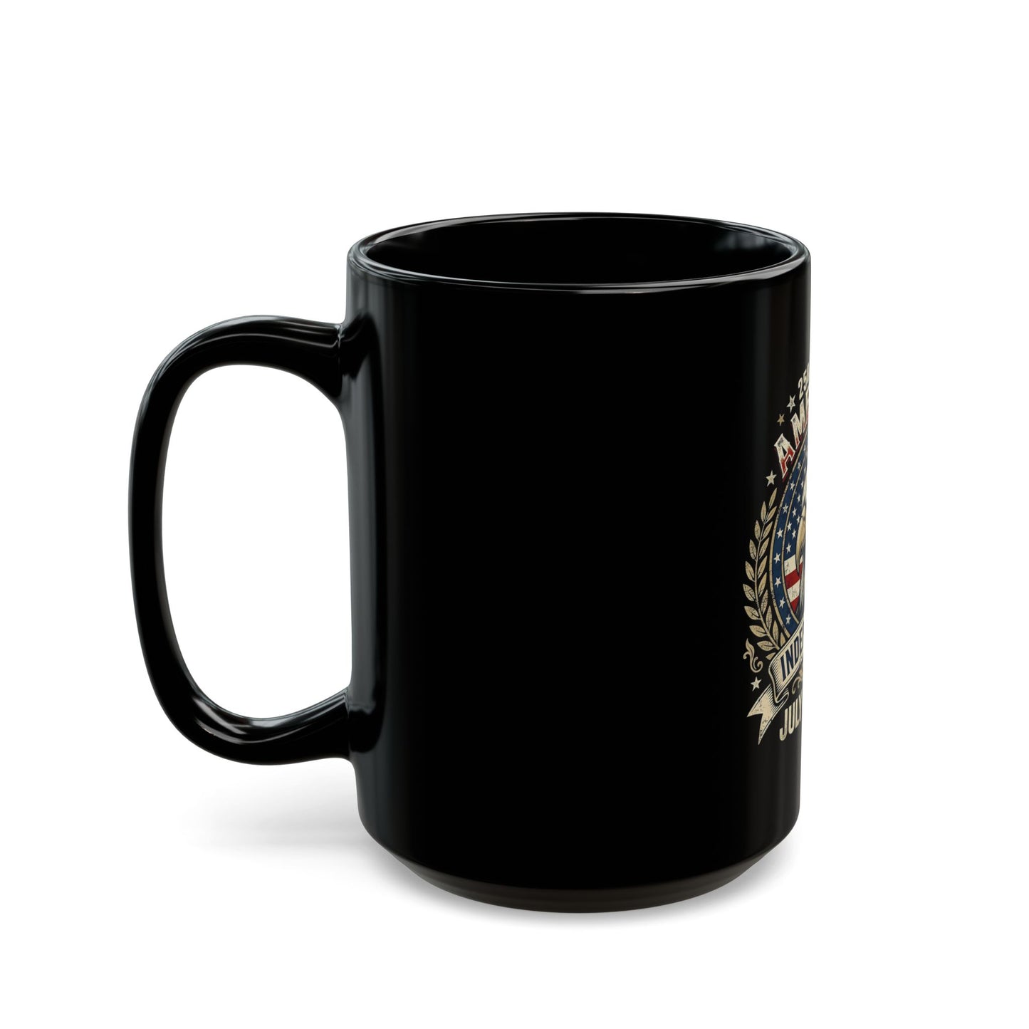 Independence Eagle Mug — 250 Years of American Independence | July 4th 2026 Black Coffee Cup