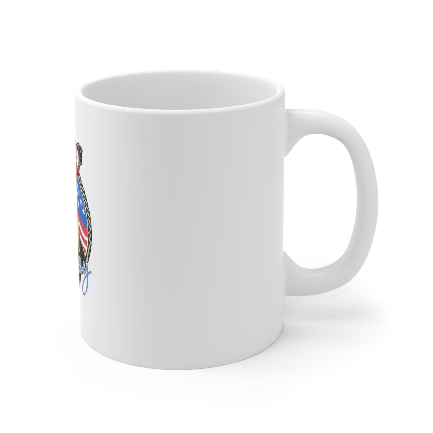 American Cowboy 11oz Mug — Rodeo Western Patriotic Coffee Cup
