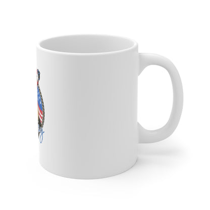 American Cowboy 11oz Mug — Rodeo Western Patriotic Coffee Cup