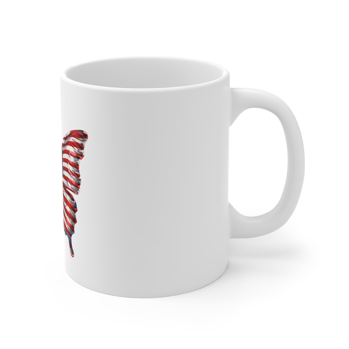 American Flag Butterfly Coffee Mug – Bold Patriotic Butterfly Mug – Red White Blue Freedom Wings Cup – USA Pride Gift American Flag Butterfly Mug — Patriotic 11oz Coffee Cup (Fourth of July, Veterans...