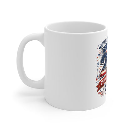 250 Years of Freedom Mug 2026 – USA 250th Anniversary Coffee Cup – Patriotic Red White Blue America Mug 11oz