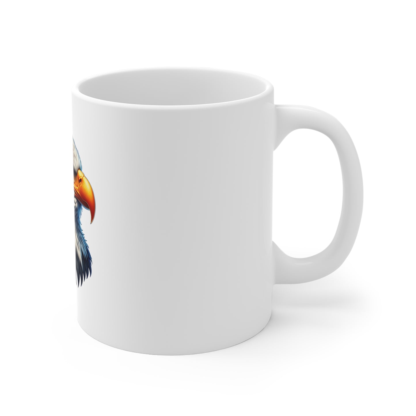 Patriotic Eagle Coffee Mug — American Flag Bald Eagle 11oz