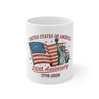 United States 250th Anniversary 1776-2026 Commemorative Mug