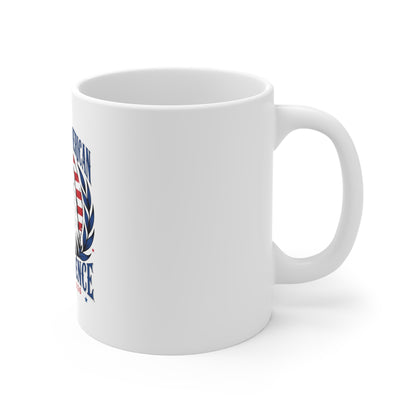 11oz Mug — 250 Years of American Independence July 4th 2026 Patriotic Eagle Coffee Cup