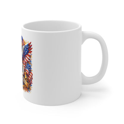 250th USA Anniversary Eagle Mug — United States Bicentennial Commemorative Coffee Cup
