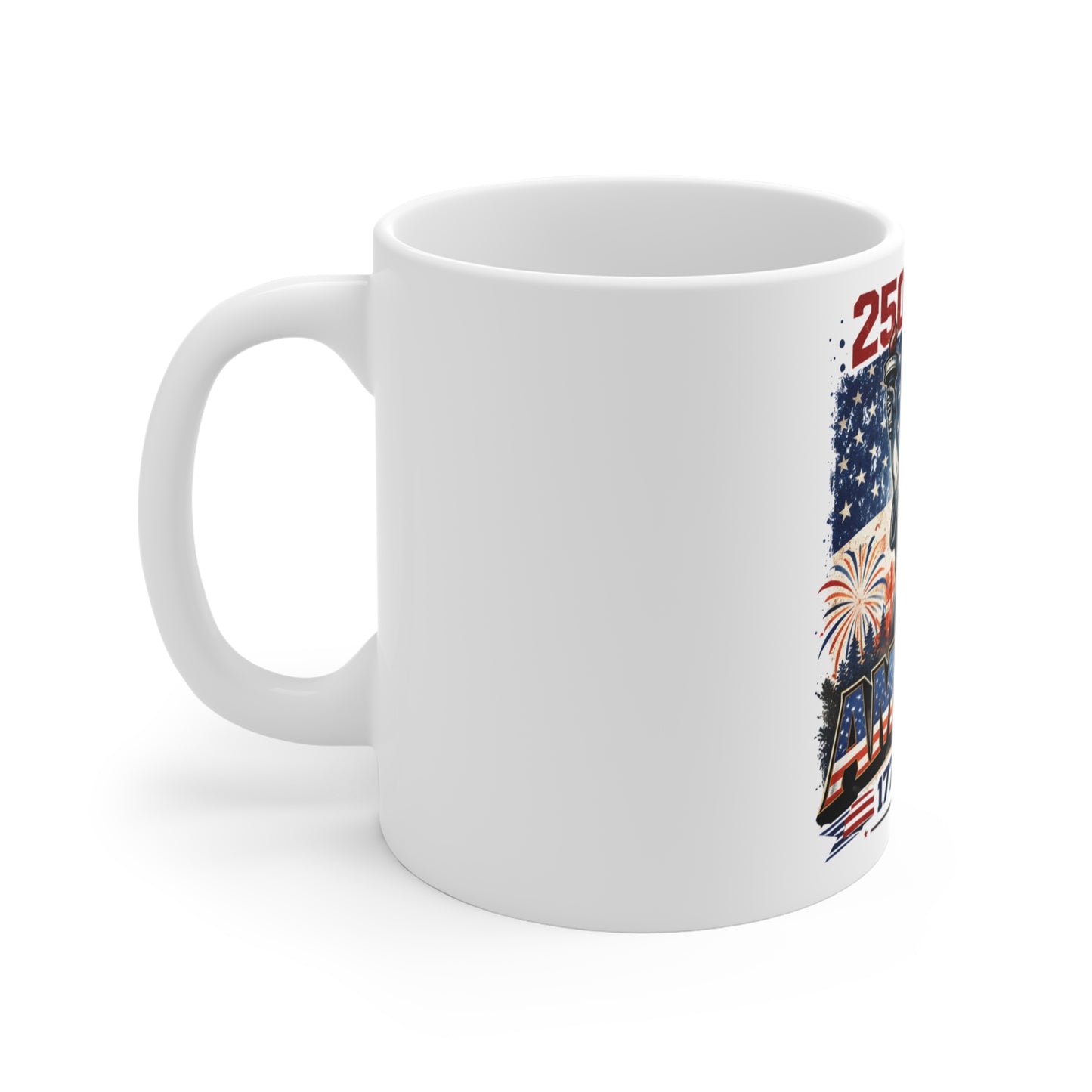 America 250 Years Mug – Statue of Liberty 1776–2026 Patriotic Coffee Cup – Vintage USA Independence Day Mug 11oz