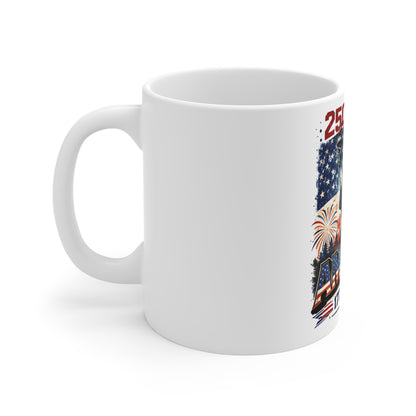 America 250 Years Mug – Statue of Liberty 1776–2026 Patriotic Coffee Cup – Vintage USA Independence Day Mug 11oz