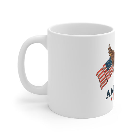 America 1776 Eagle Coffee Mug – Patriotic 4th of July Ceramic Cup