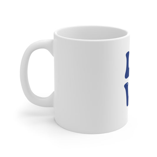 Patriotic LOVE Mug — 11oz American Flag Heart Coffee Cup