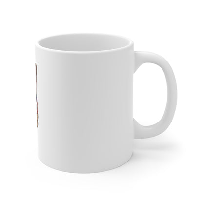 Patriotic French Bulldog Coffee Mug - 11oz USA Flag Sunglasses
