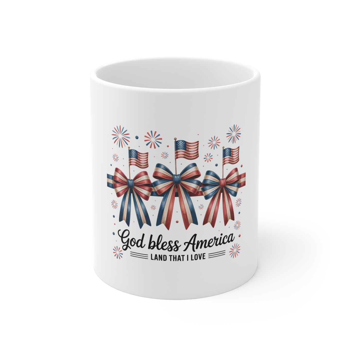 Patriotic Mug - "God Bless America: Land That I Love" 11oz