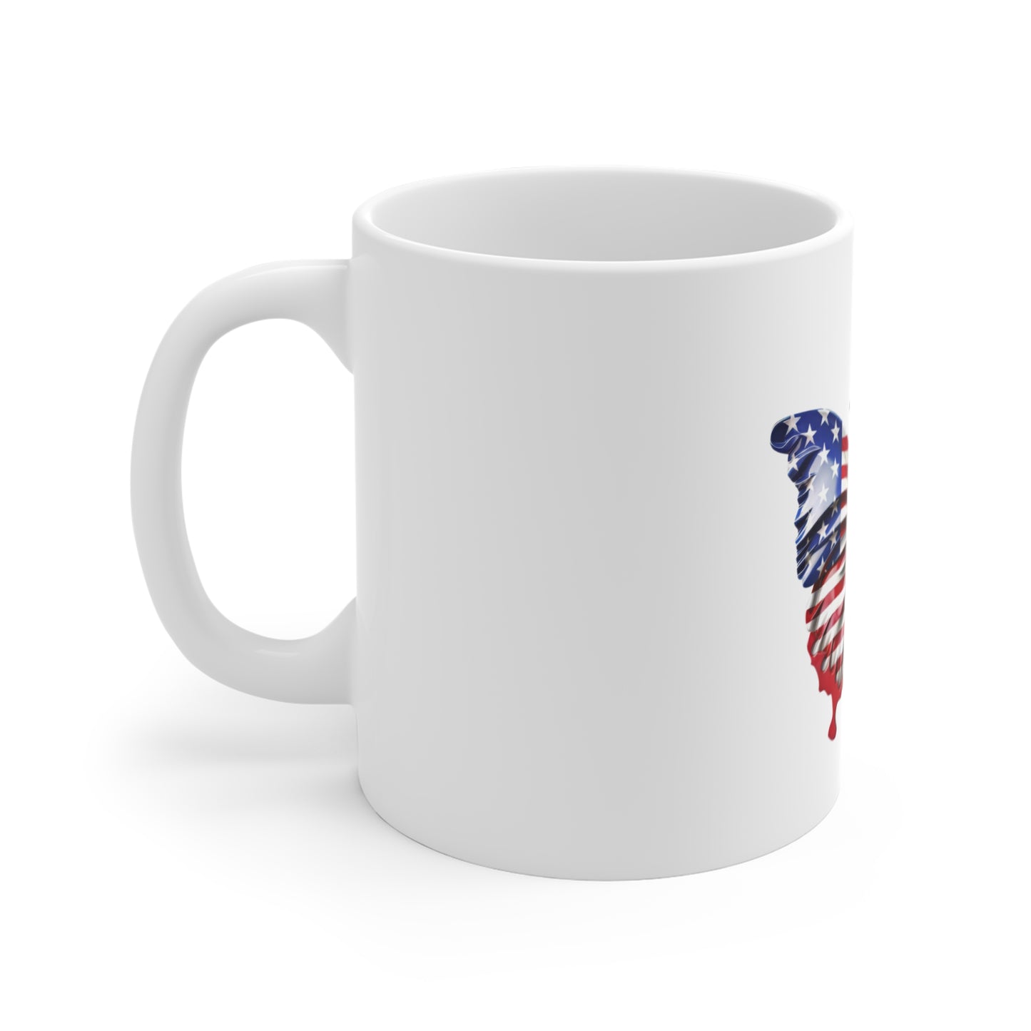 American Flag Butterfly Mug – Classic USA Flag Wing Coffee Mug – Red White Blue Patriotic Cup – Bold Americana Gift American Flag Butterfly Mug – Patriotic 11oz Coffee Cup