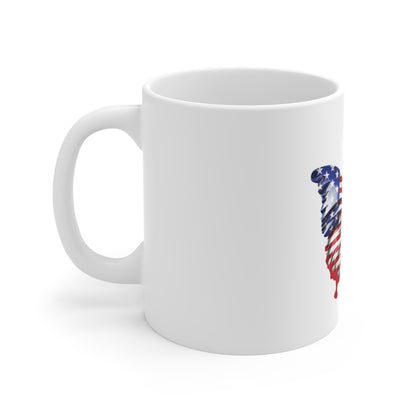American Flag Butterfly Mug – Classic USA Flag Wing Coffee Mug – Red White Blue Patriotic Cup – Bold Americana Gift American Flag Butterfly Mug – Patriotic 11oz Coffee Cup