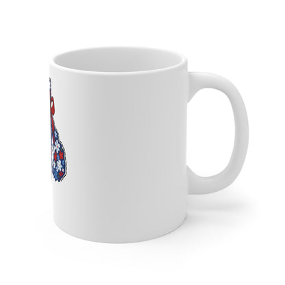 Rhode Island Floral State Map 11oz Mug