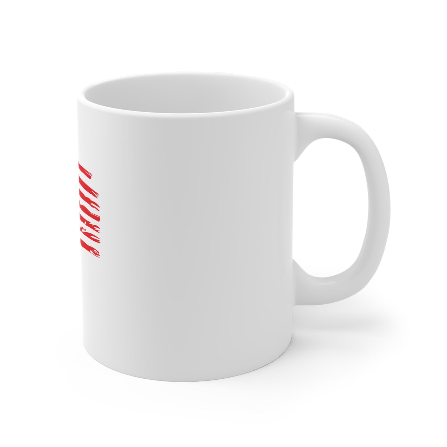 Distressed American Flag Coffee Mug – Brush Stroke USA Flag Mug – Rugged Patriotic Cup – Red White Blue Gift Mug 11oz