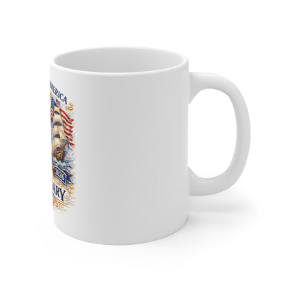 250th Anniversary USA Coffee Mug — Patriotic Independence Day Eagle & Flag 1776–2026