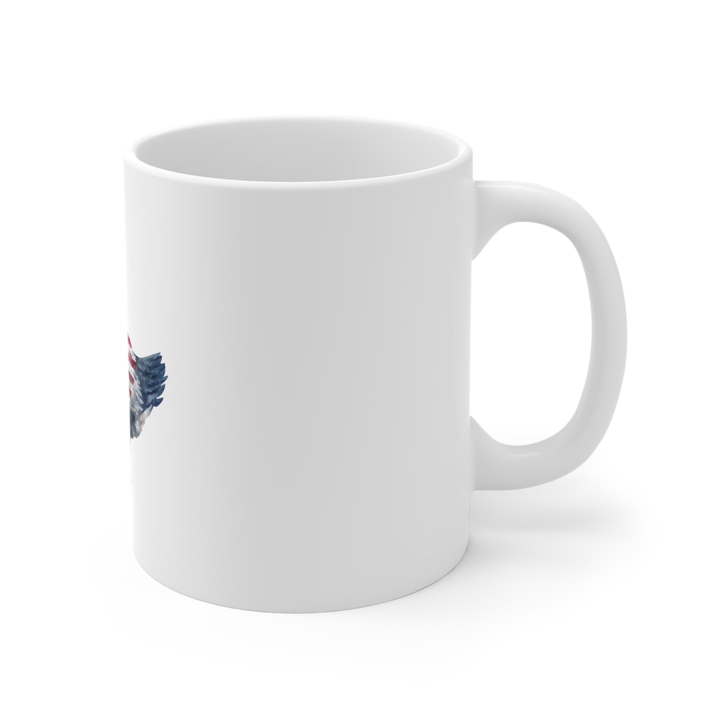 American Flag Goose Mug - Patriotic 11oz Coffee Cup