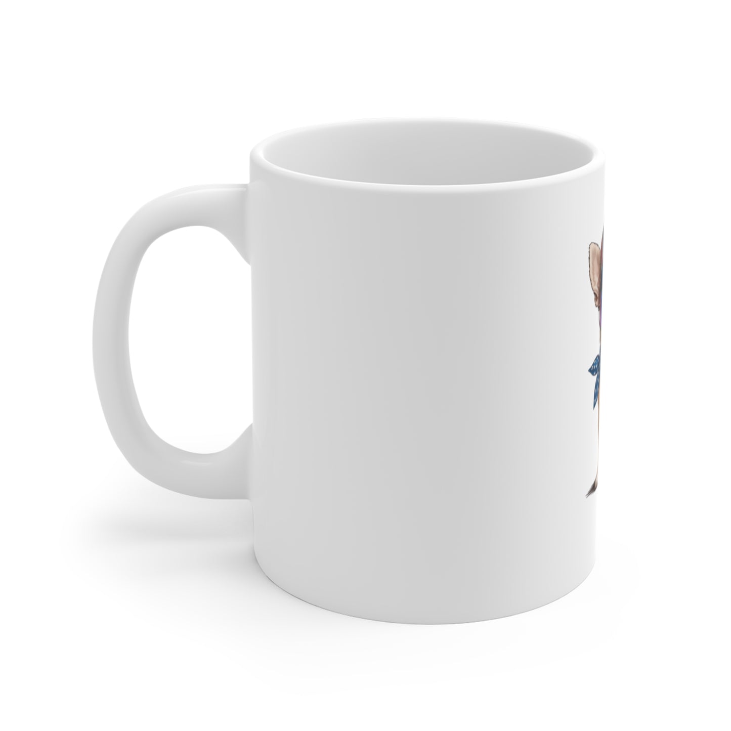 Patriotic Chihuahua Mug — Cute USA Flag Dog Coffee Cup (11 oz)