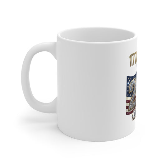 1776–2026 250th Anniversary USA Flag Eagle Coffee Mug