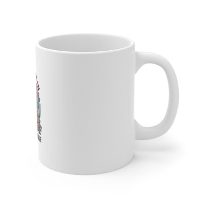 Dreamin' in Red, White and Blue Mug — Desert Retro Patriotic Coffee Cup