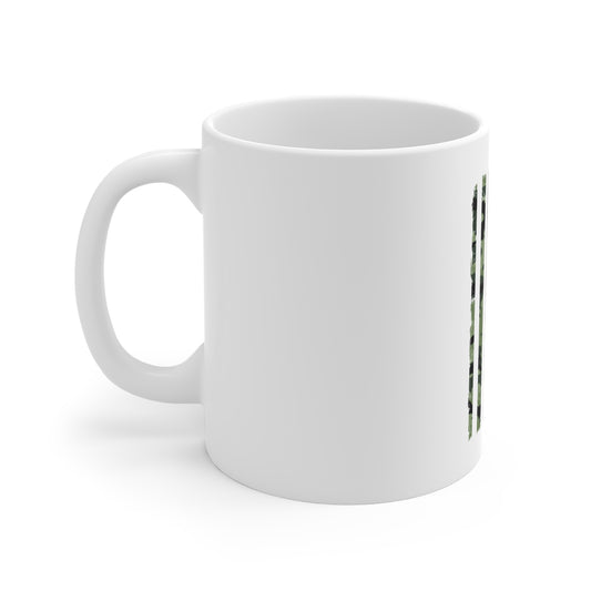 Camo American Flag Mug — 11oz Military Camo Coffee Cup