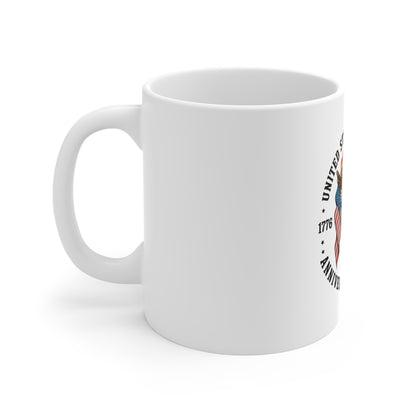 250th Anniversary USA Eagle Flag Mug – United States 1776–2026 Commemorative Coffee Cup