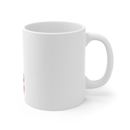Patriotic Letter L Coffee Mug – American Flag Initial Mug – Rustic USA Monogram Mug – Vintage Americana Alphabet Gift Mug 11oz