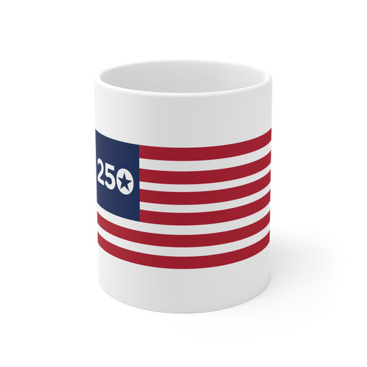 11oz Mug - 250th Anniversary American Flag Coffee Mug